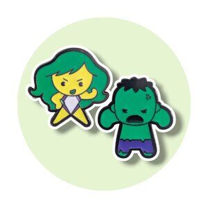 Marvel Disney Pins: Chibi She-Hulk and Hulk Cutie